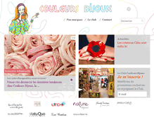 Tablet Screenshot of couleurs-bijoux.com